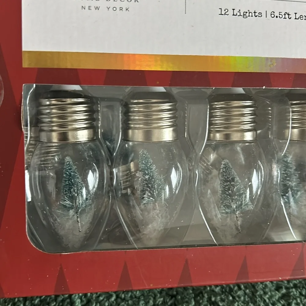 W&A Home Decor New York Christmas Tree Bulb String Lights Set of 2 NEW